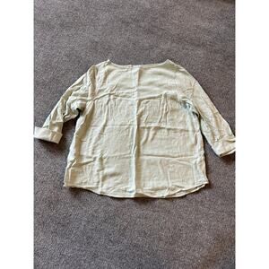 J.Jill Sage Green Cotton Modal Knit Top – Size Medium